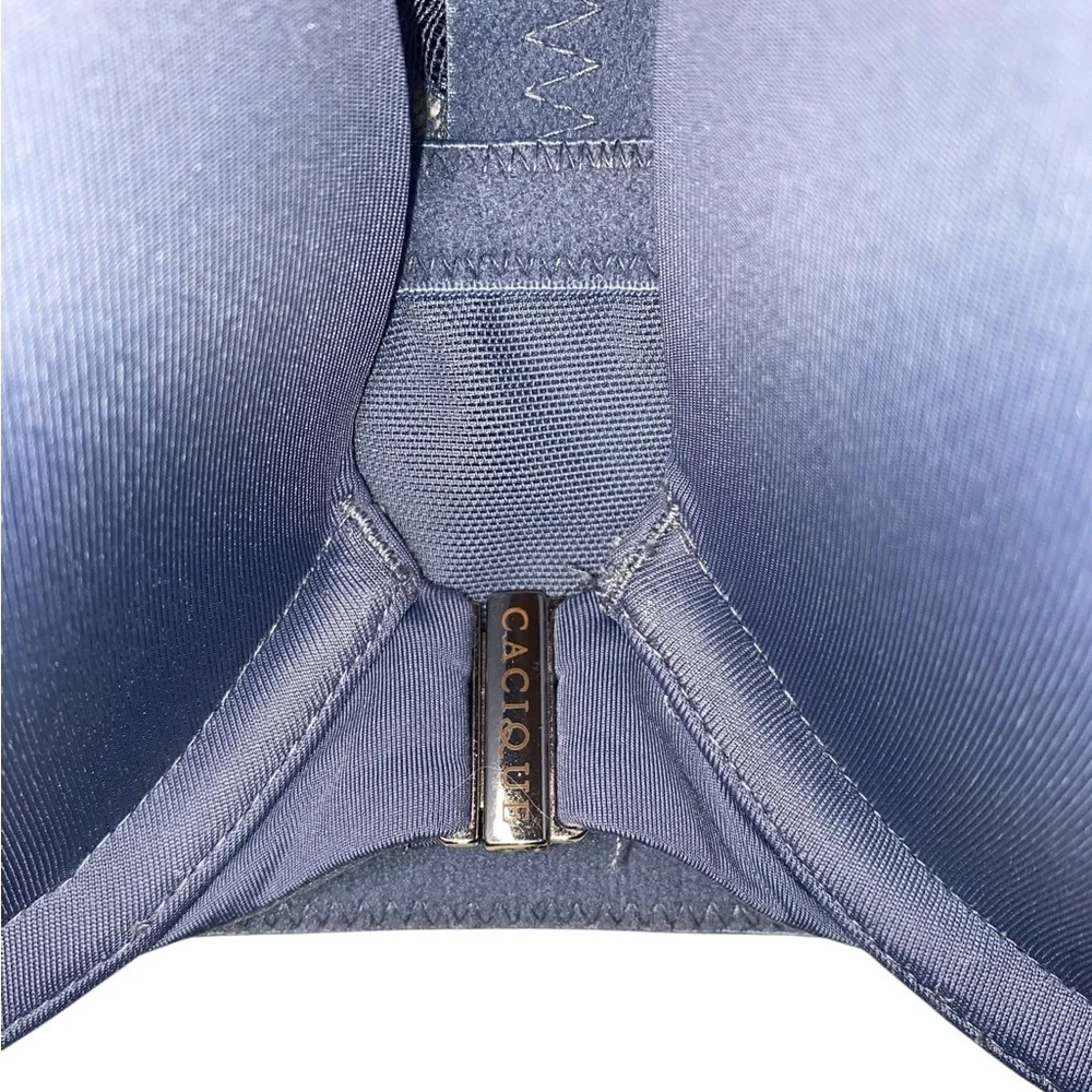 CACIQUE Intimates “Boost Plunge” Front Closure Racerback Bra NWOT Slate Blue 44D - Picture 3 of 8